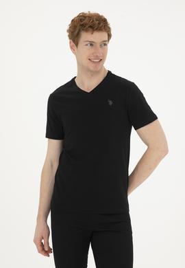 Erkek Siyah Basic Tişört - 50263324027