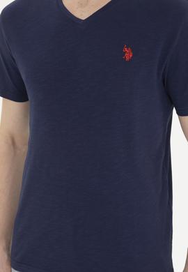 Erkek Lacivert Basic Tişört - 50263324016