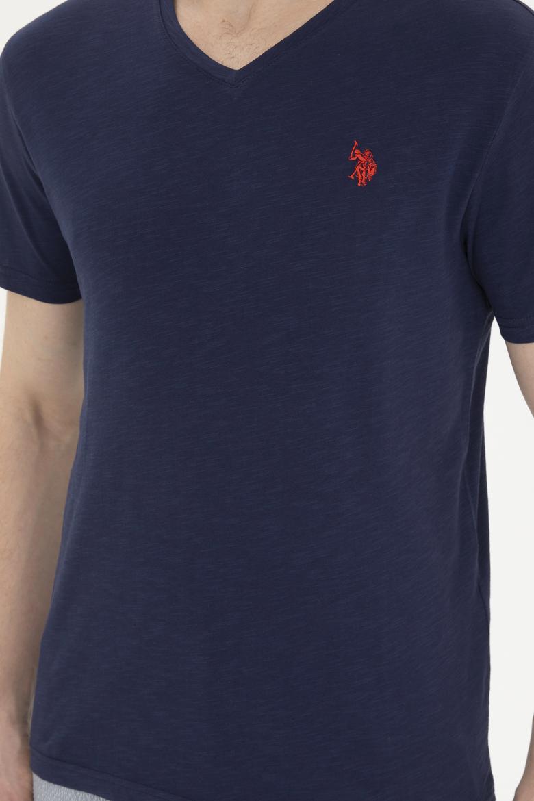 Erkek Lacivert Basic Tişört - 50263324016