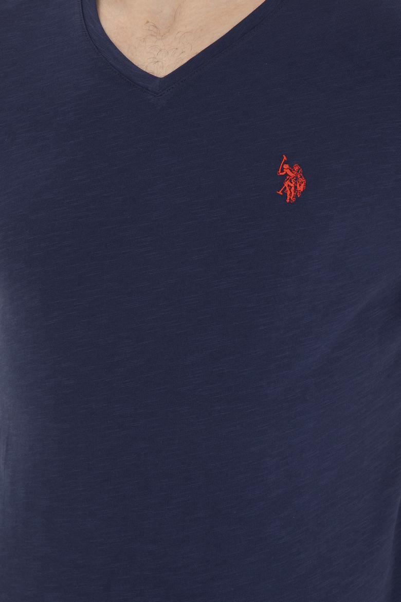 Erkek Lacivert Basic Tişört - 50263324016