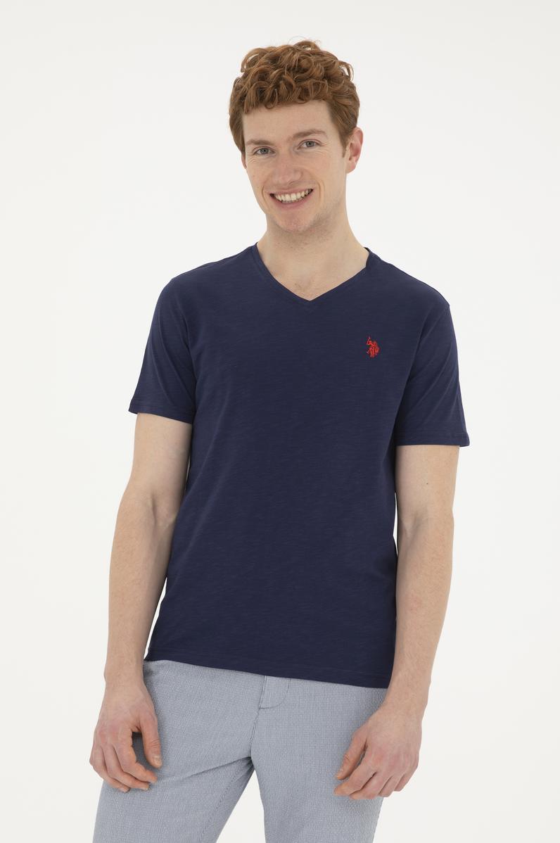 Erkek Lacivert Basic Tişört