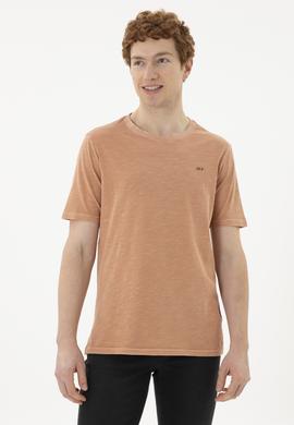 Erkek Pudra Basic Tişört - 50263476174