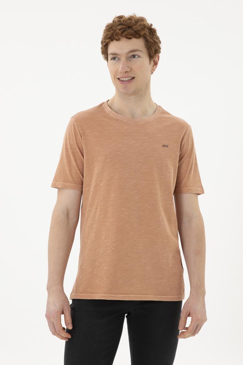 Erkek Pudra Basic Tişört - 50263476174