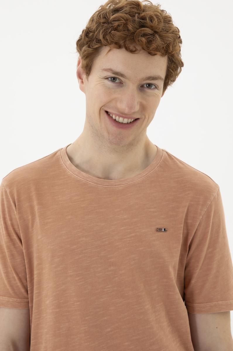 Erkek Pudra Basic Tişört