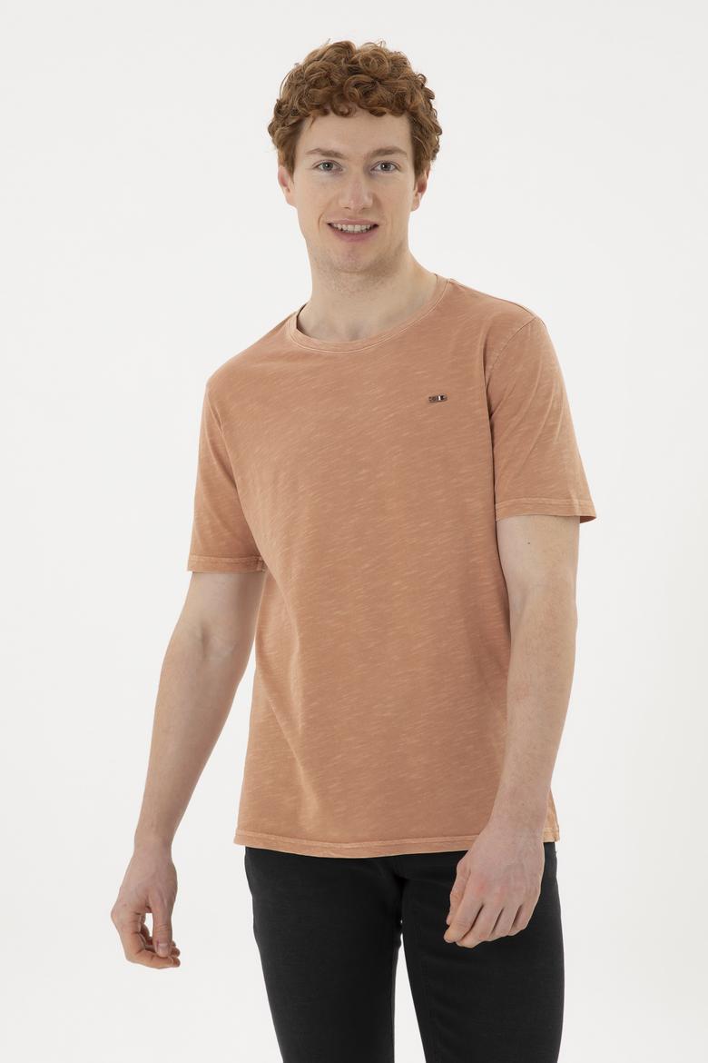 Erkek Pudra Basic Tişört
