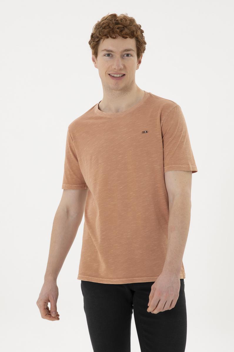 Erkek Pudra Basic Tişört