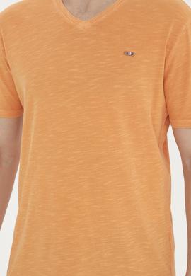 Erkek Turuncu Basic Tişört - 50263476142