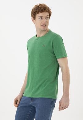 Erkek Yeşil Basic Tişört - 50263476134