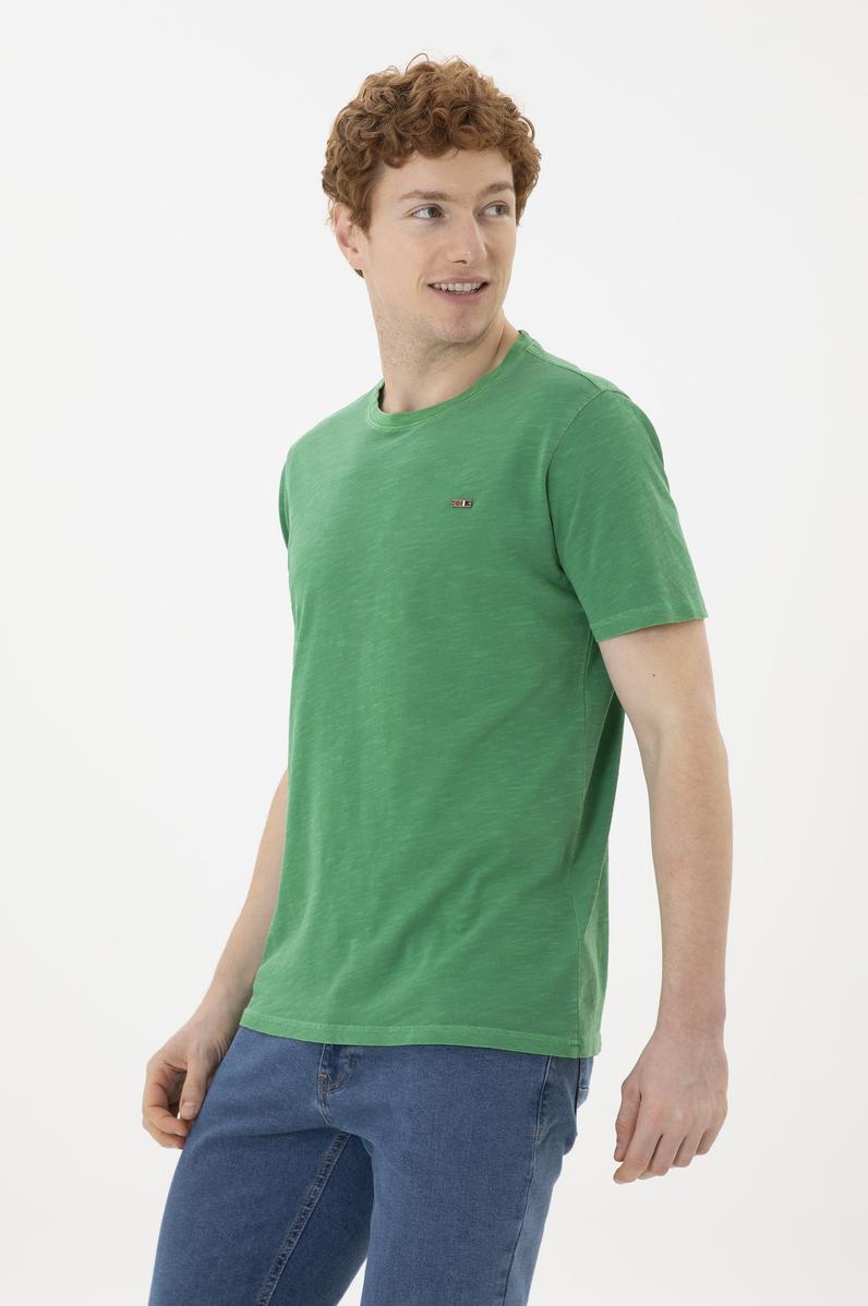 Erkek Yeşil Basic Tişört