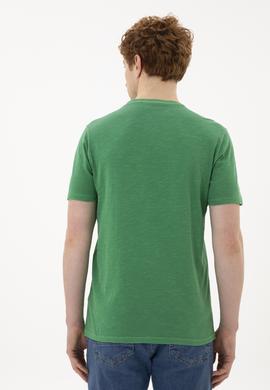 Erkek Yeşil Basic Tişört - 50263476134