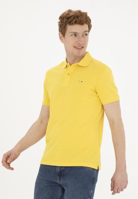 Erkek Sarı Basic Tişört - 50267011208