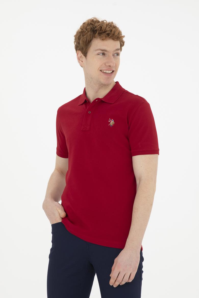 Erkek Bordo Basic Tişört - 50267944106