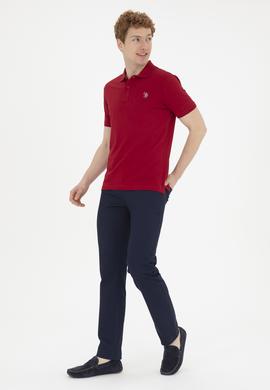 Erkek Bordo Basic Tişört - 50267944106