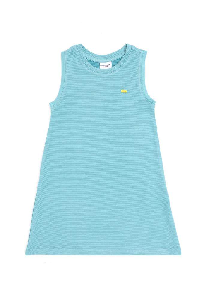 Kız Çocuk Mint Örme Elbise