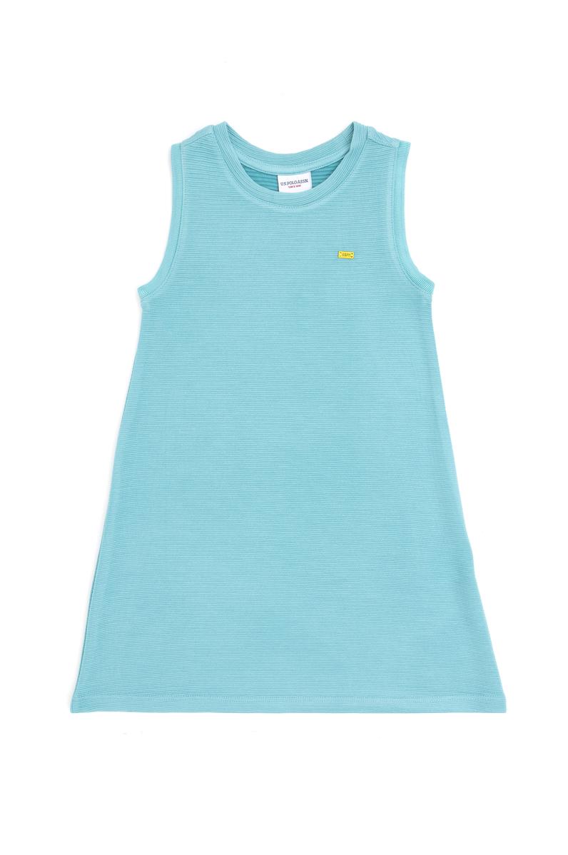 Kız Çocuk Mint Örme Elbise