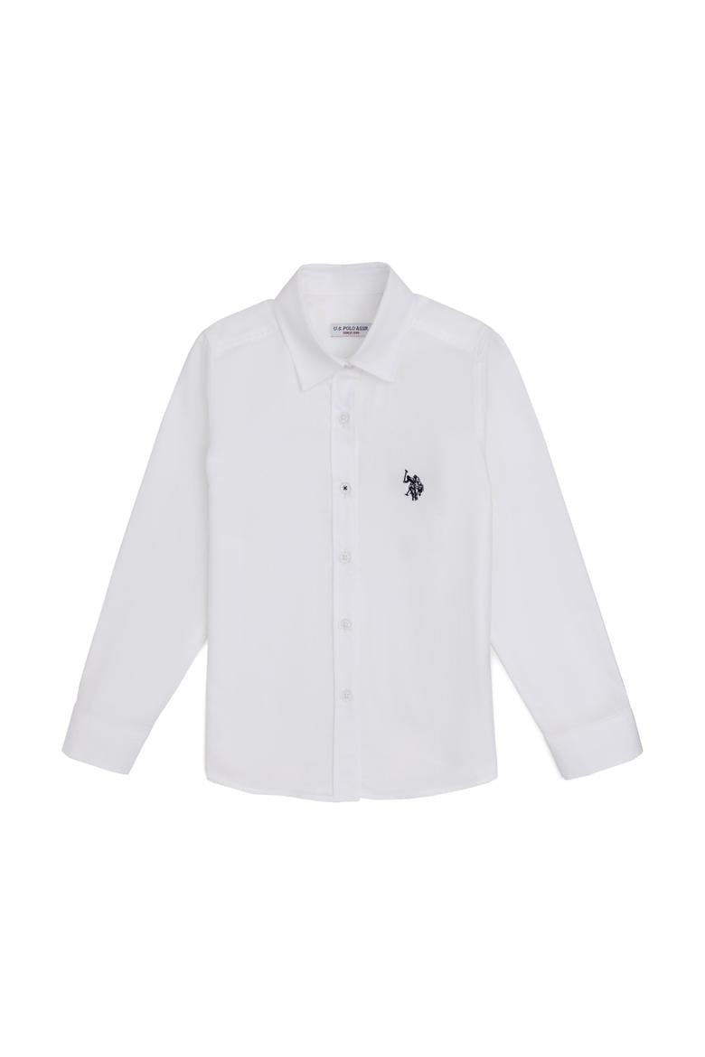 Kız Çocuk Beyaz Uzun Kollu Gömlek - 50284007001