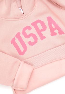 Kız Çocuk Toz Pembe Kapüşonlu Basic Sweatshirt - 50292512136