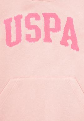 Kız Çocuk Toz Pembe Kapüşonlu Basic Sweatshirt - 50292512136