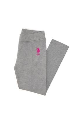 Kız Çocuk Gri Melanj Tayt - 50296370032