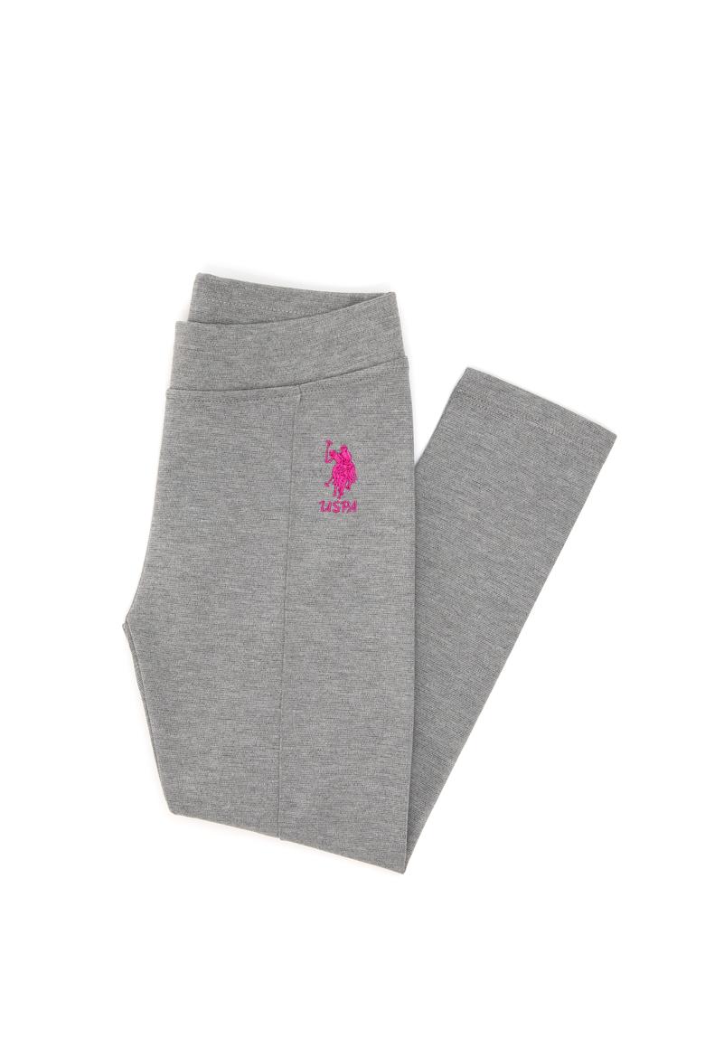 Kız Çocuk Gri Melanj Tayt - 50296370032