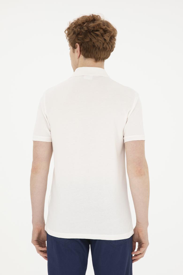 Erkek Ekru Basic Tişört - 50279573076