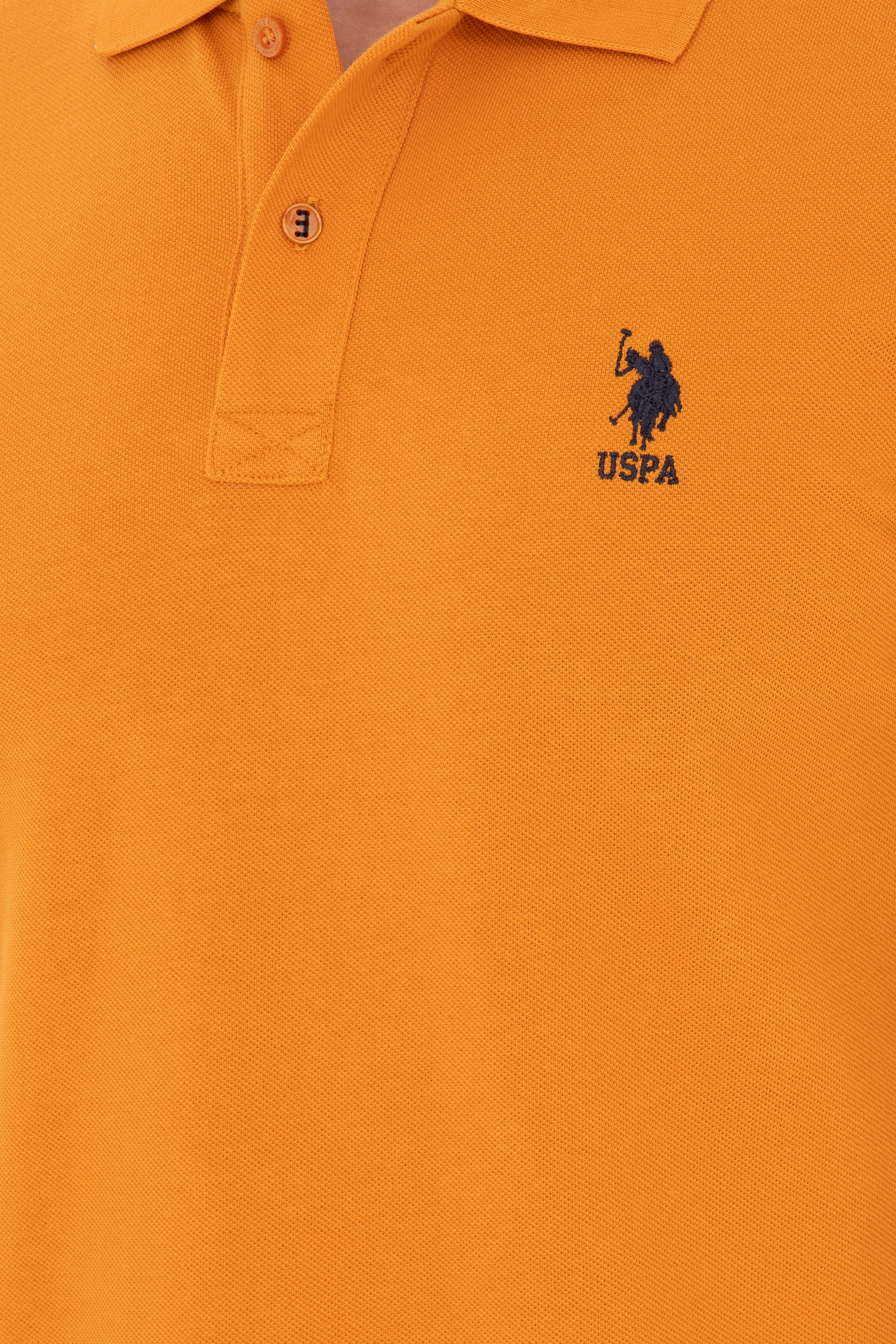 Erkek Slim Fit Polo Yaka Kiremit Basic Tişört - Image 7