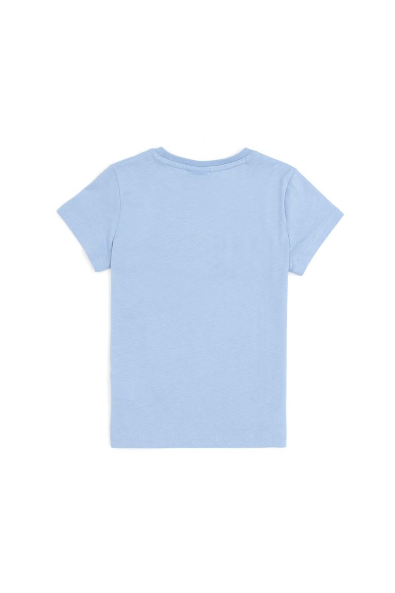 Erkek Çocuk Açık Mavi Bisiklet Yaka Tişört - 50279614045