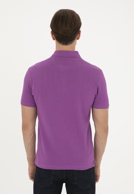 Erkek Mor Basic Tişört - 50279613348