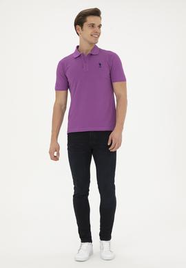 Erkek Mor Basic Tişört - 50279613348