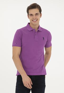 Erkek Mor Basic Tişört - 50279613348