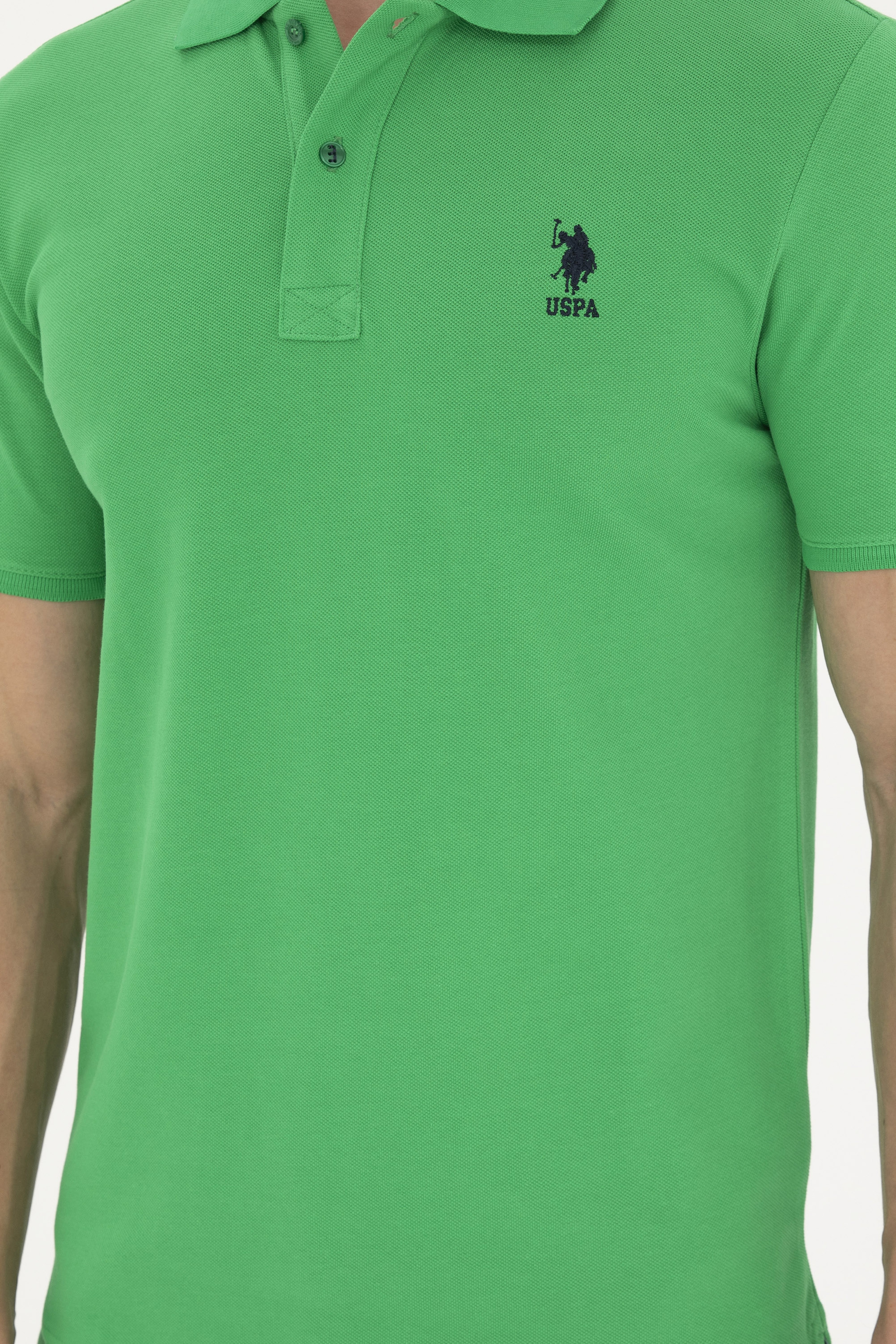 Erkek Yeşil Basic Tişört - Image 6