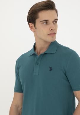 Erkek Koyu Yeşil Basic Tişört - 50279573309