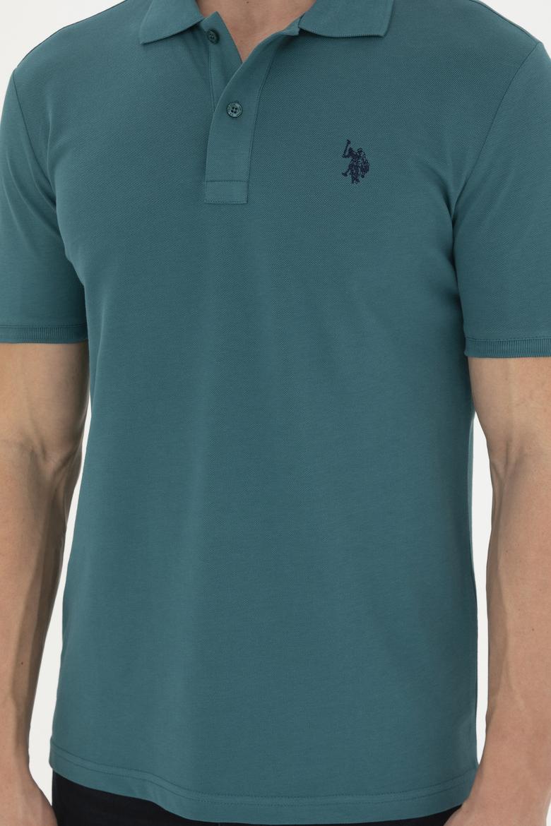 Erkek Koyu Yeşil Basic Tişört - 50279573309