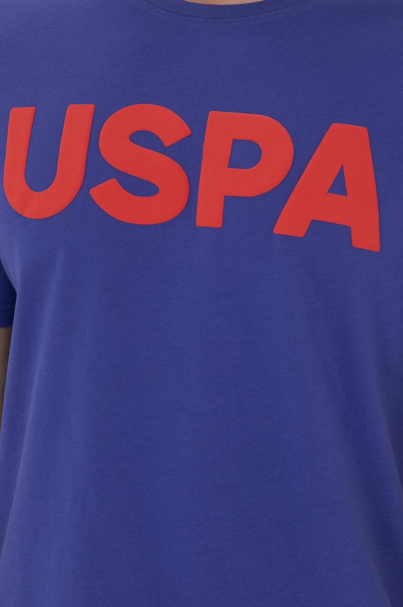 Erkek Regular Fit Bisiklet Yaka Mavi Basic Tişört