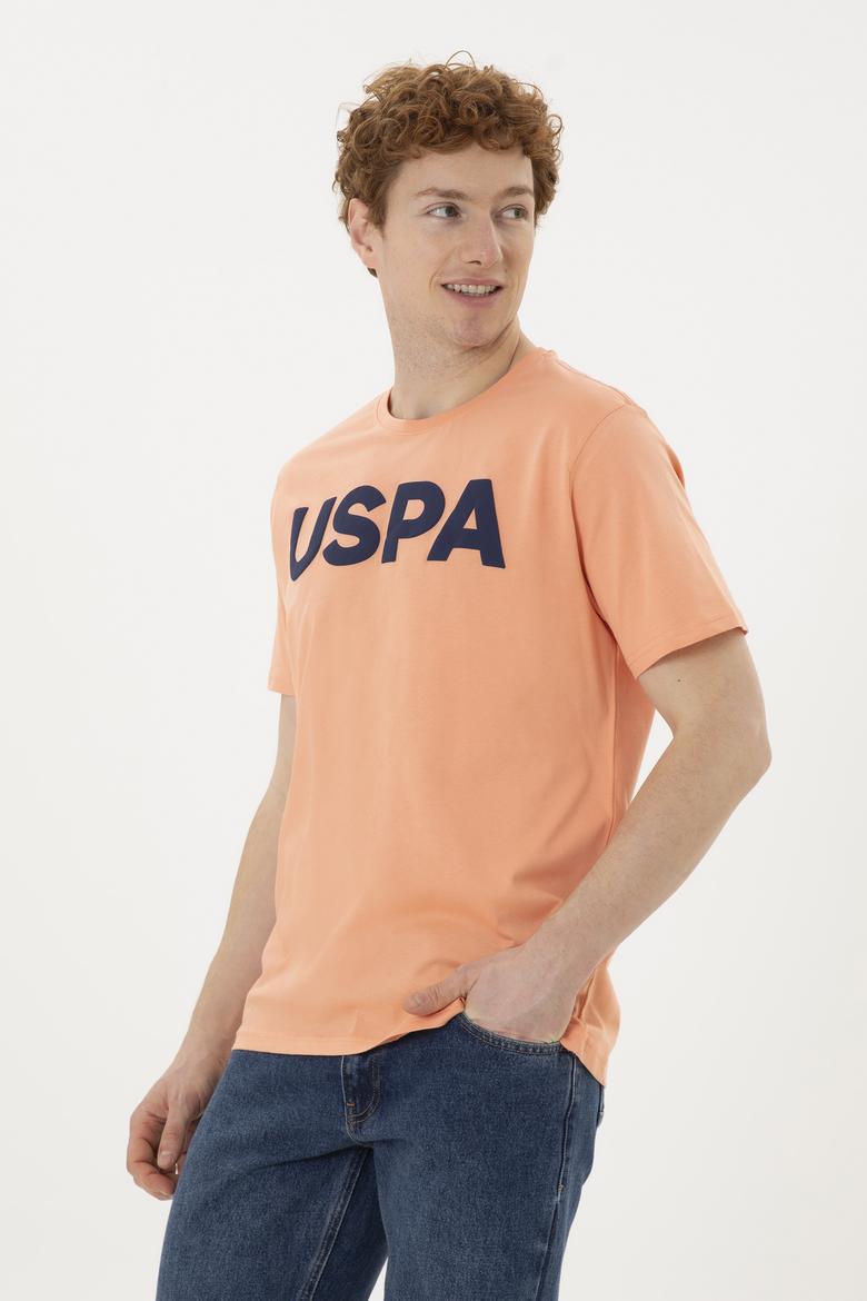 Erkek Regular Fit Bisiklet Yaka Somon Basic Tişört - 50279620109