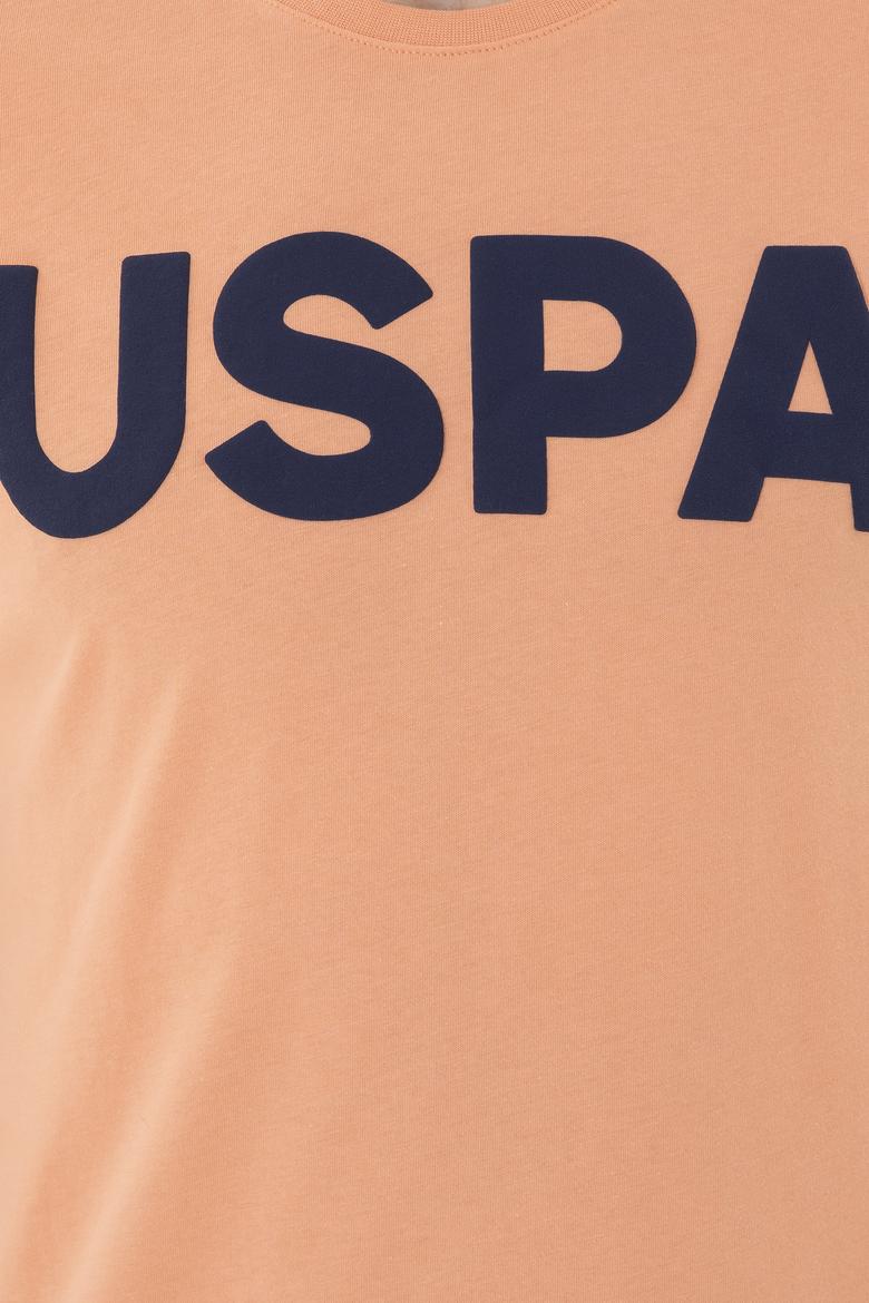 Erkek Regular Fit Bisiklet Yaka Somon Basic Tişört - 50279620109