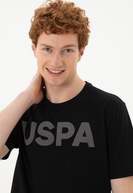 Erkek Regular Fit Bisiklet Yaka Siyah Basic Tişört - 50279620116