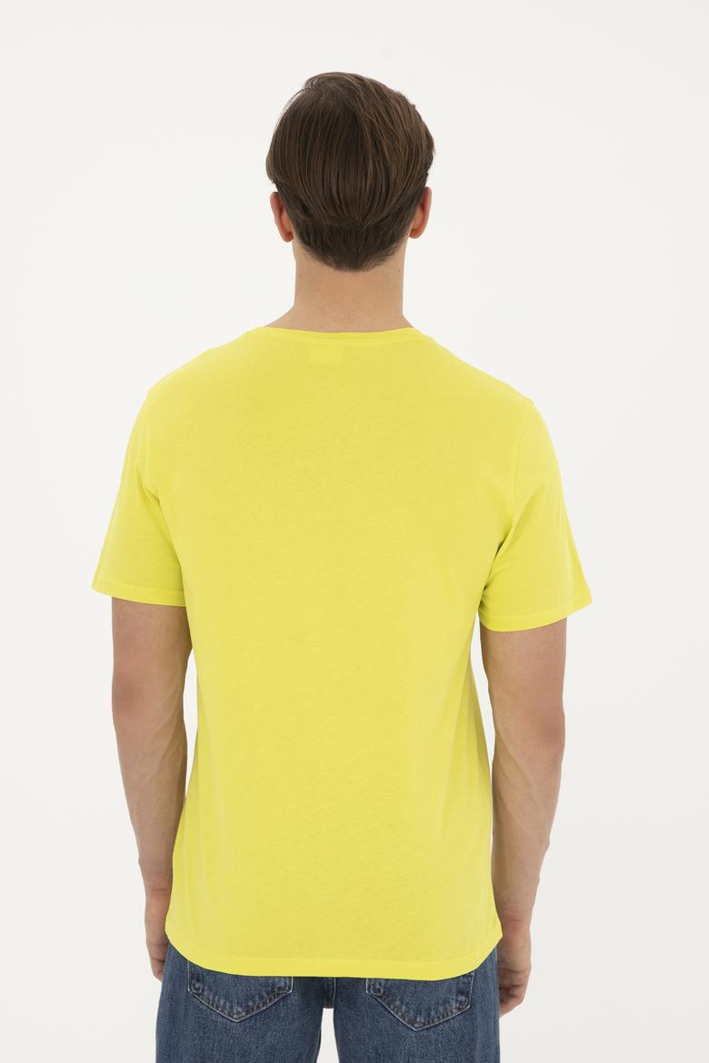 Erkek Fıstık Yeşili Basic Tişört - 50279632128