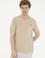 Erkek Regular Fit Bisiklet Yaka Açık Haki Basic Tişört