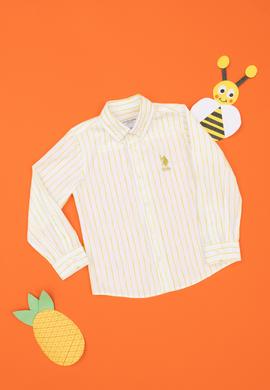 Erkek Çocuk Fıstık Yeşili Uzun Kollu Gömlek - 50283867031