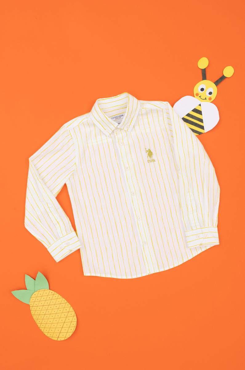 Erkek Çocuk Fıstık Yeşili Uzun Kollu Gömlek