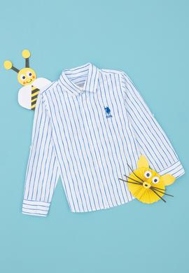 Erkek Çocuk Saks Uzun Kollu Gömlek - 50283867019