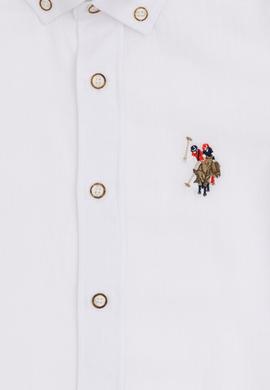 Erkek Çocuk Beyaz Kısa Kollu Gömlek - 50284019090