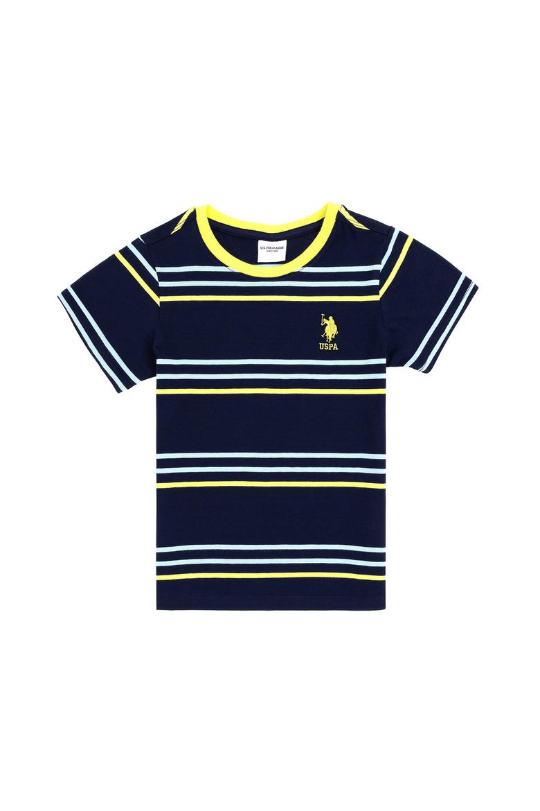 Erkek Çocuk Lacivert Bisiklet Yaka Tişört