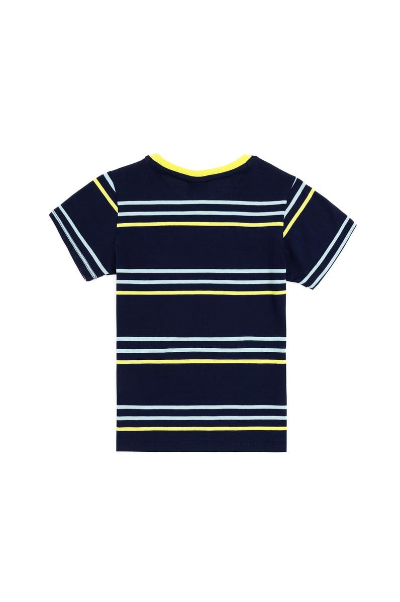Erkek Çocuk Lacivert Bisiklet Yaka Tişört