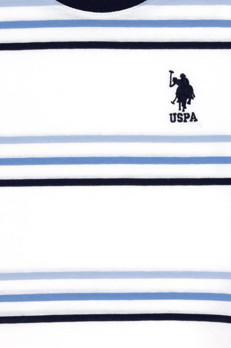 Erkek Çocuk Beyaz Bisiklet Yaka Tişört