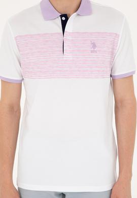 Erkek Regular Fit Polo Yaka Lila Tişört - 50287103021
