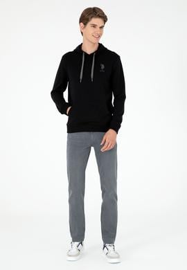 Erkek Siyah Basic Sweatshirt - 50289059027