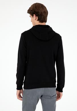 Erkek Siyah Basic Sweatshirt - 50289059027