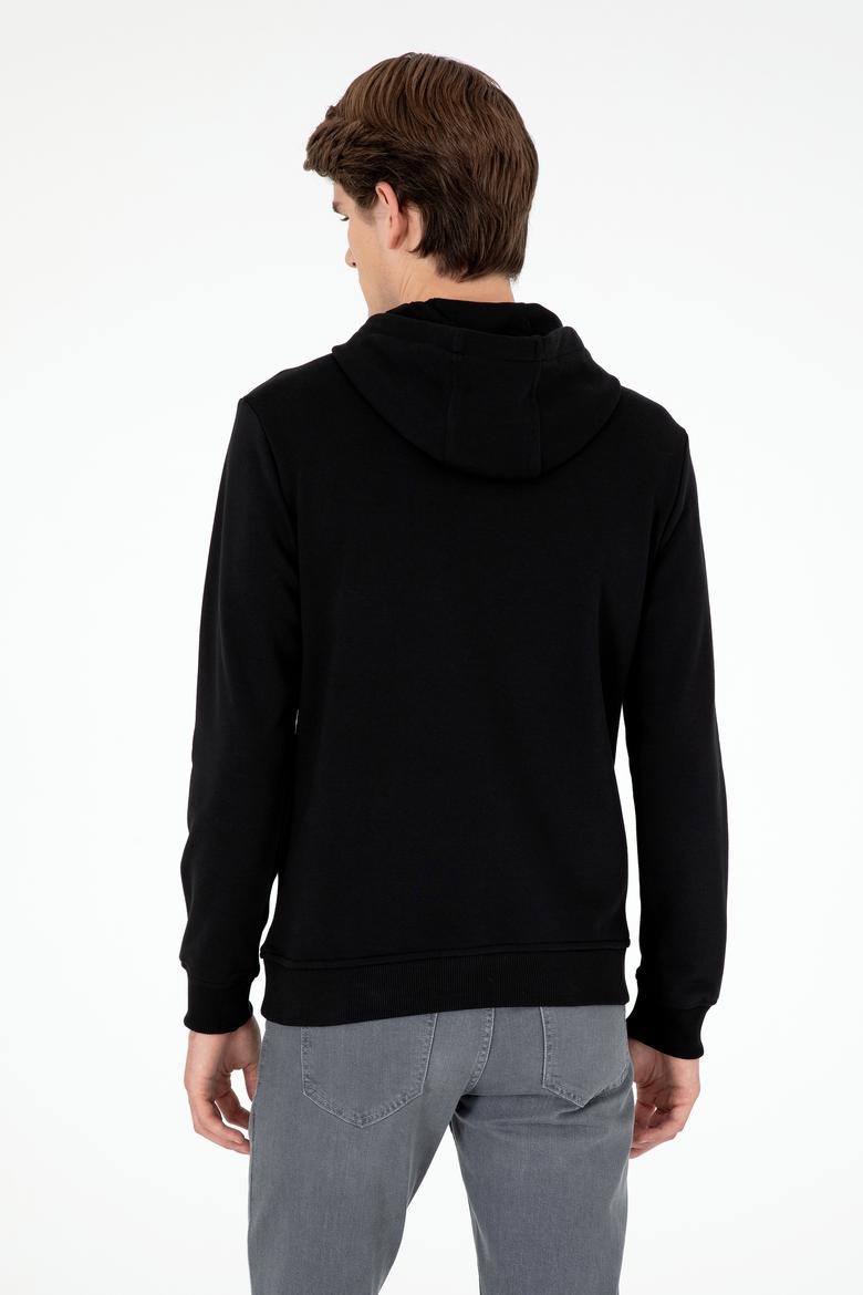 Erkek Siyah Basic Sweatshirt - 50289059027